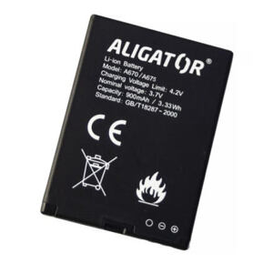 Baterie ALIGATOR A675/A670/A620/A430/A680/VS900, 900 mAh Li-Ion, originální A675BAL