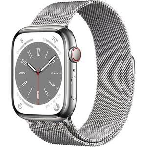 Apple Watch Series 8 GPS+Cellular 45mm barva Silver Stainless Steel / Silver Milanese Loop