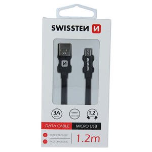 DATA CABLE SWISSTEN TEXTILE USB / MICRO USB 1.2 M BLUE 71522208