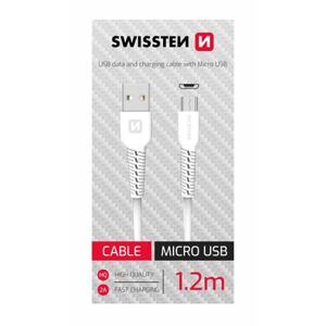 DATA CABLE SWISSTEN USB / MICRO USB 1,2 M WHITE (SWISSTEN CDU BOX) 71506010BOX