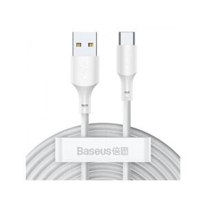 Baseus Type-C Simple Wisdom cable (2pcs/set) 5A 1.5m White (TZCATZJ-02)