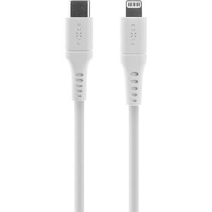 FIXED Liquid Silicone Cable USB-C/Lightning, 1,2m, white FIXDLS-CL12-WH