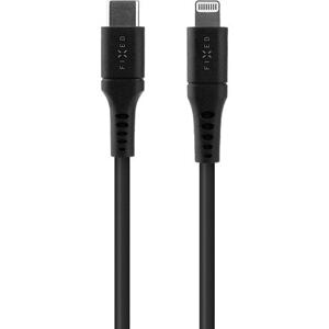 FIXED Liquid Silicone Cable USB-C/Lightning, 2m, black FIXDLS-CL2-BK