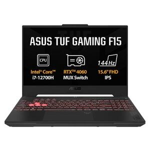 ASUS TUF Gaming F15/FX507ZV4/i7-12700H/15,6''/FHD/16GB/512GB SSD/RTX 4060/bez OS/Gray/2R FX507ZV4-LP037