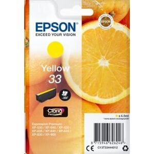 Epson Singlepack Yellow 33 Claria Premium Ink C13T33444012