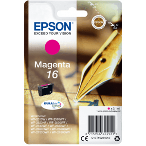 Epson Singlepack Magenta 16 DURABrite Ultra Ink C13T16234012
